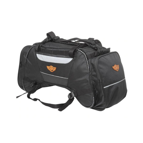 Rhino Mini 50L Tail Bag with Rain Cover - Black - OutdoorTravelGear.com