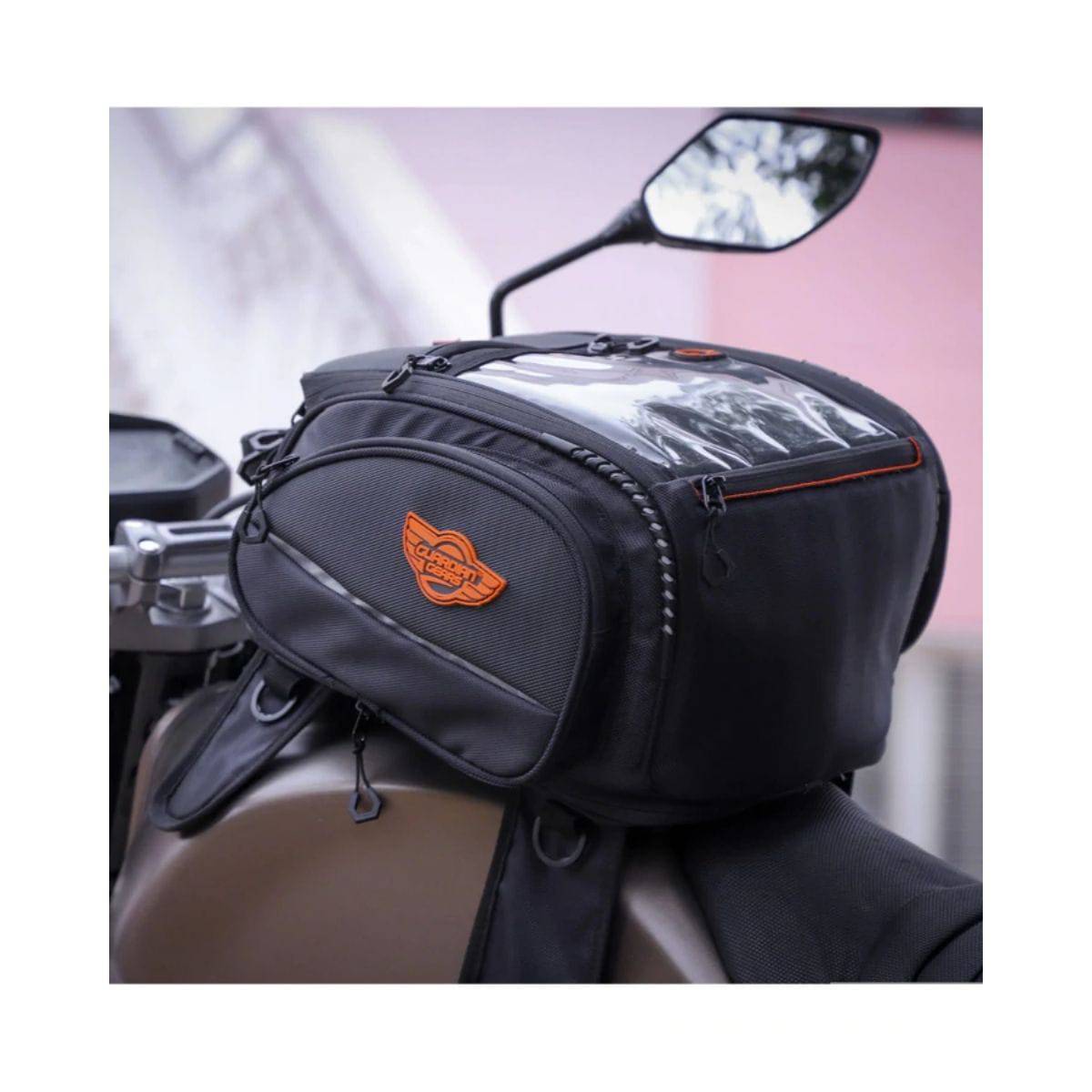 Jaws Magnetic 28L Tank Bag with Rain Cover - Black - OutdoorTravelGear.com