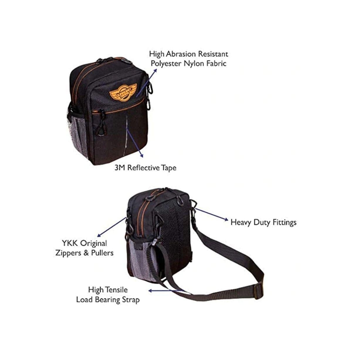 Dragon Sling Bag, Waist Bag, Thigh Bag for Motorbiking, Trekking, Camping & Travel - OutdoorTravelGear.com