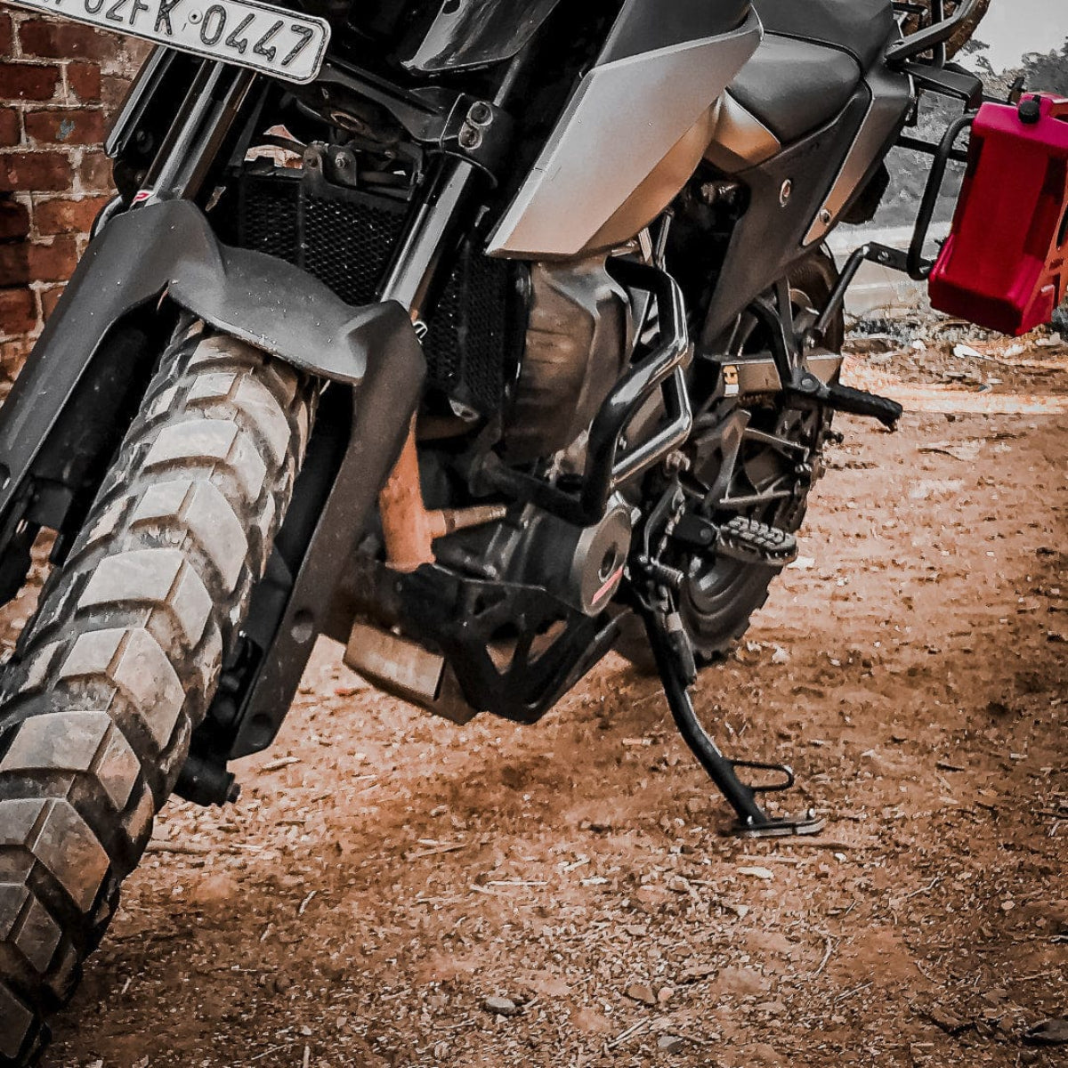 Side Stand Stabilizer for Triumph Scrambler 400x - OutdoorTravelGear.com