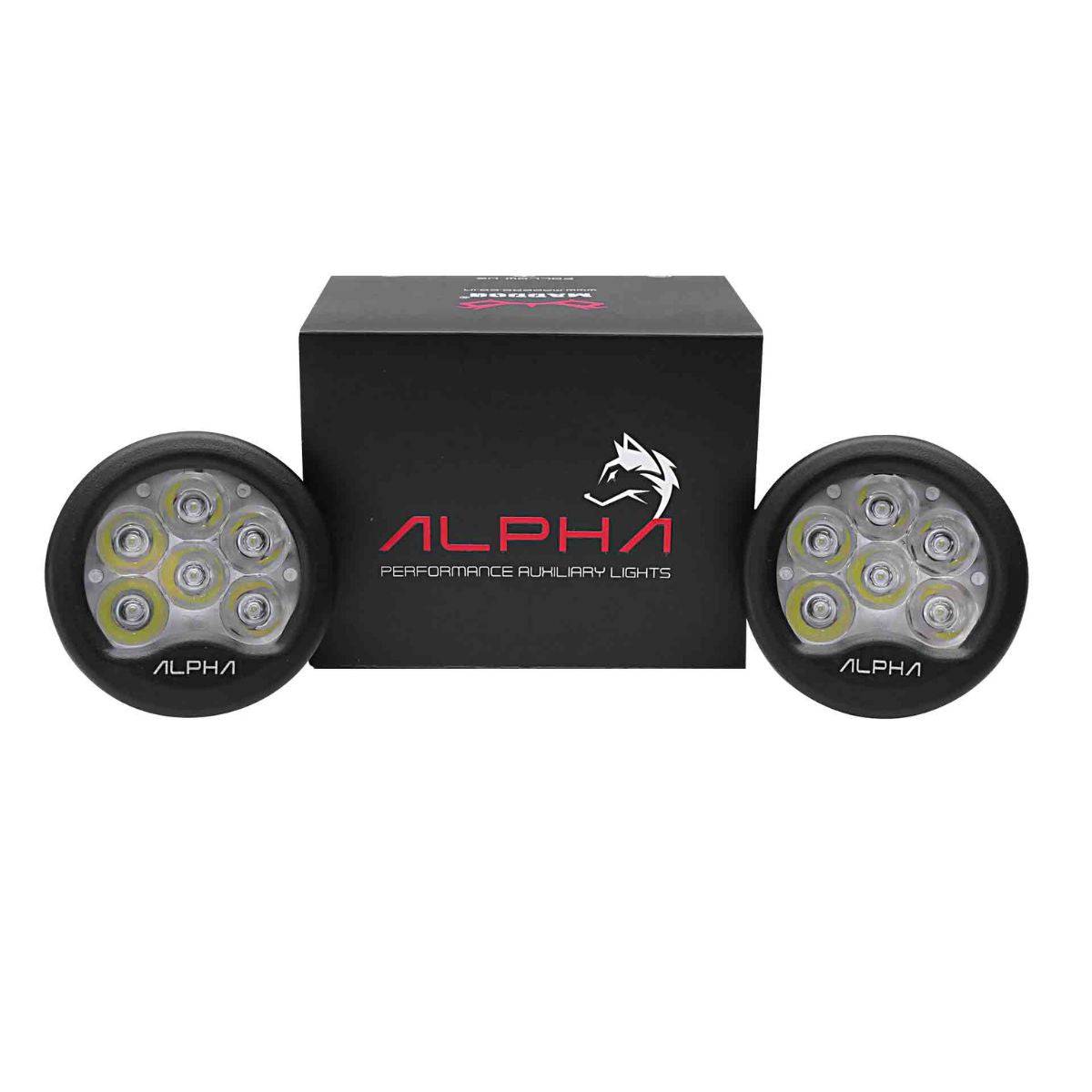 Alpha Auxiliary Light for Motorcycles - 40 Watts - OutdoorTravelGear.com