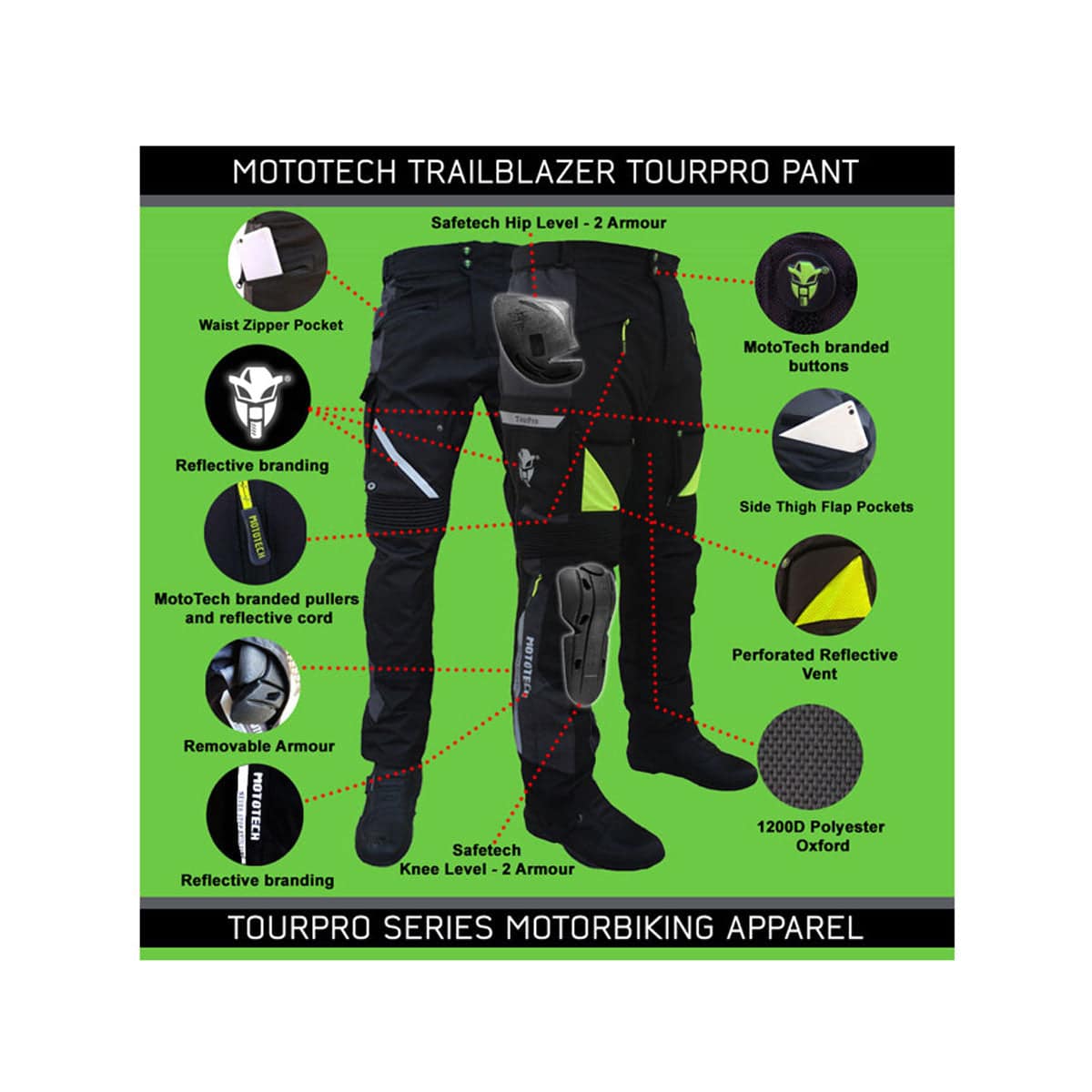 Trailblazer TourPro Riding Pant v2.0 - Level 2 - OutdoorTravelGear.com