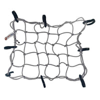 Reflective Flexi Hook Bungee Net - 15"x12" - Black - OutdoorTravelGear.com