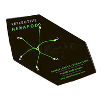 Reflective Hexapod Bungee Tie-down System - 32" / 80cms - Neon + Grey - OutdoorTravelGear.com