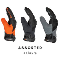 Reflex Air Flo Dual-Sport Motorcycle Riding Gloves - Grey - OutdoorTravelGear.com