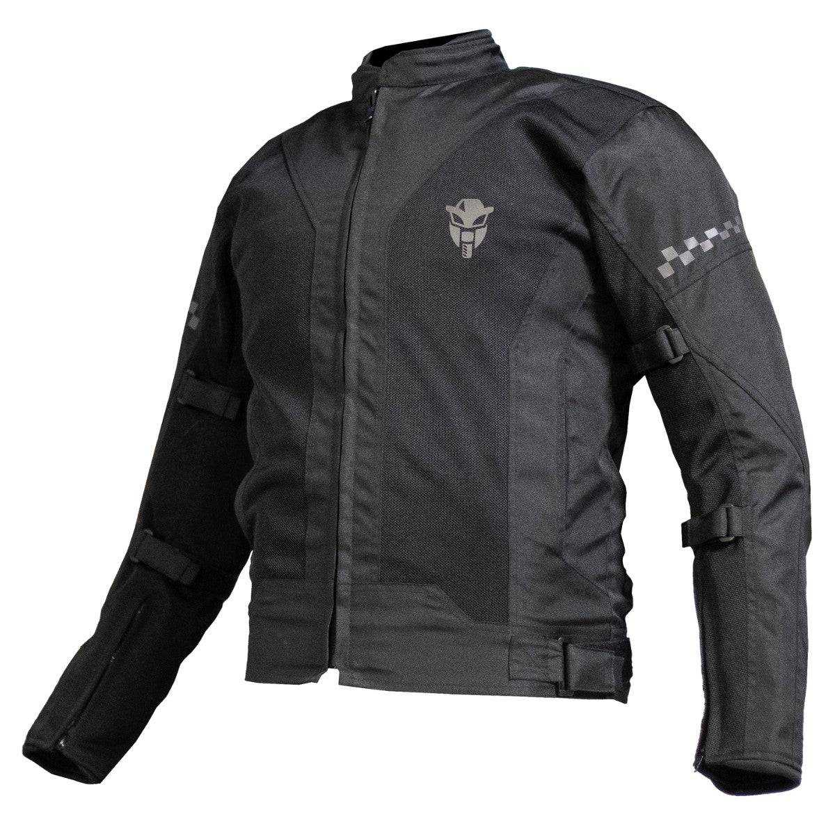 Breezer Mesh Motorcycle Riding Jacket - Black (Without Armours) - OutdoorTravelGear.com