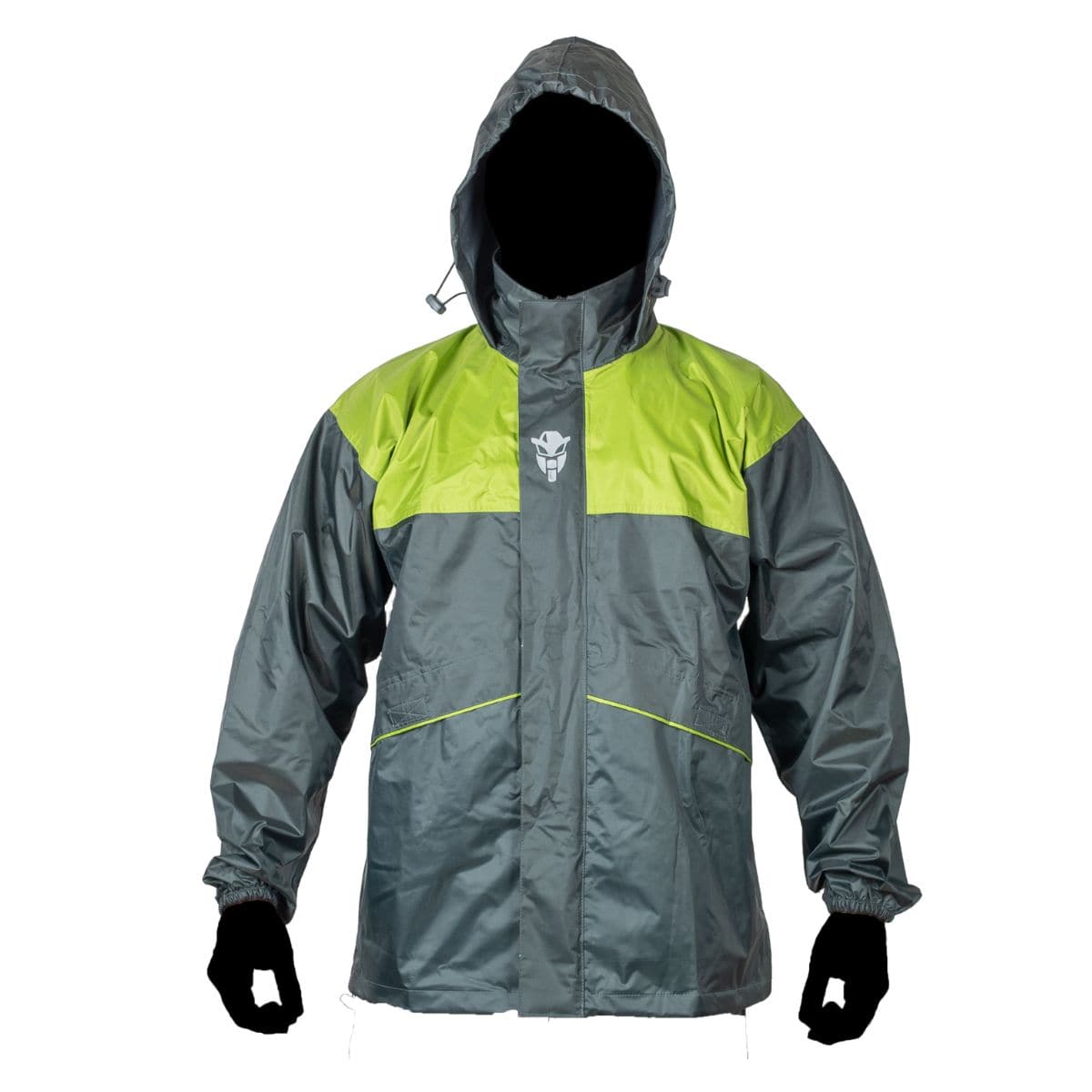 Hurricane Air TourPro Waterproof Rain Overjacket - Grey+Green - OutdoorTravelGear.com