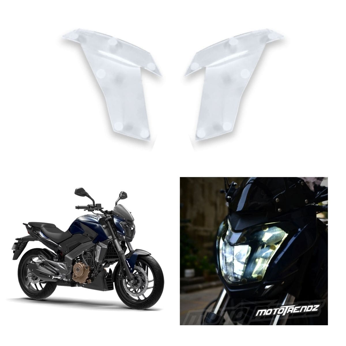 Headlight Screen Protector for Bajaj Dominar (250/400) (BS4/BS6) - OutdoorTravelGear.com