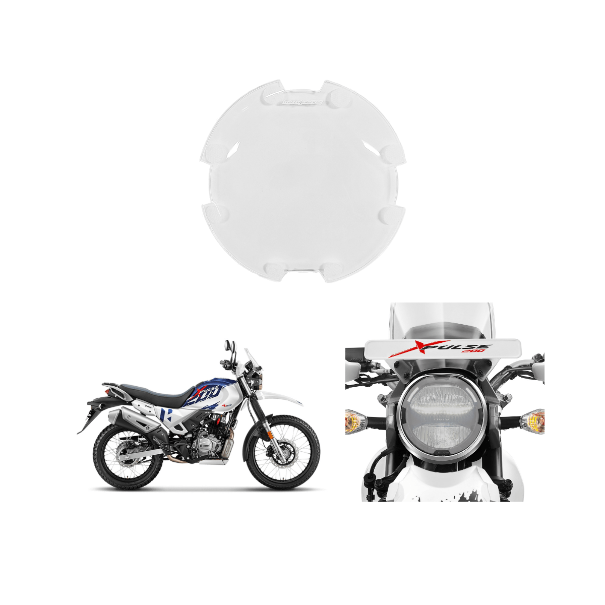 Headlight Screen Protector for Hero Xpulse 200 2v 4v/200T - OutdoorTravelGear.com