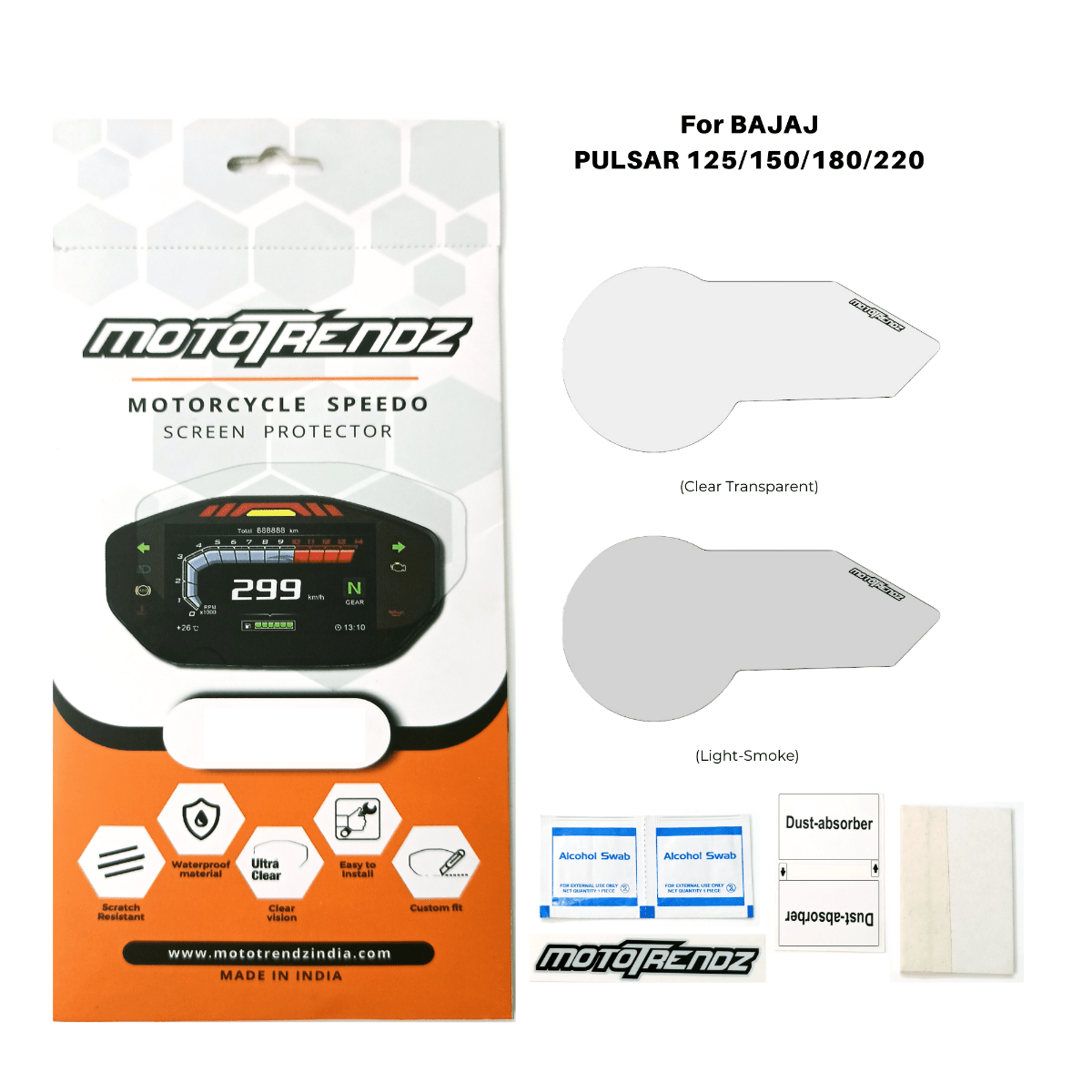 Speedo Screen Protector for Bajaj Pulsar 125/150/180/220 - OutdoorTravelGear.com