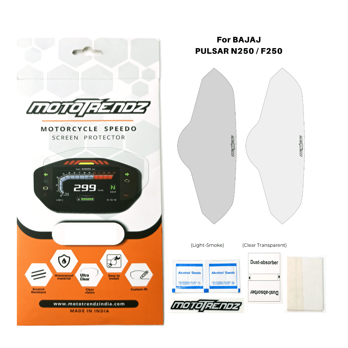 Speedo Screen Protector for Bajaj Pulsar N250/F250 - OutdoorTravelGear.com