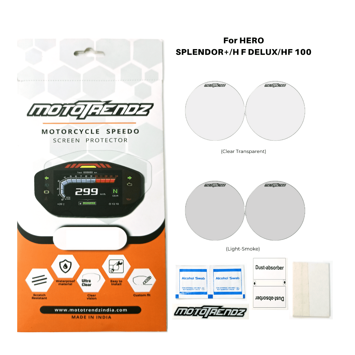 Speedo Screen Protector for Hero Splendor+/HF Deluxe/HF 100 - OutdoorTravelGear.com