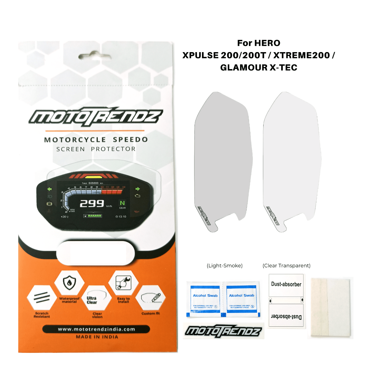 Speedo Screen Protector for Hero Xpulse 200/200T/Xtreme200S/Glamour X-Tec - OutdoorTravelGear.com