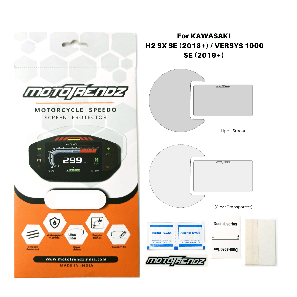 Speedo Screen Protector for Kawasaki Versys 1000 (2019 Model Onwards)/H2 SX SE (2018 Model Onwards) - OutdoorTravelGear.com