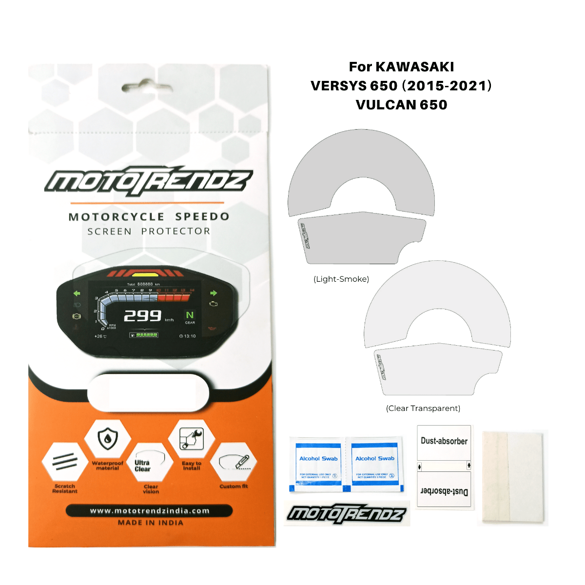 Speedo Screen Protector for Kawasaki Versys 650 (2015-2021 Model)/Vulcan 650/ER6N - OutdoorTravelGear.com