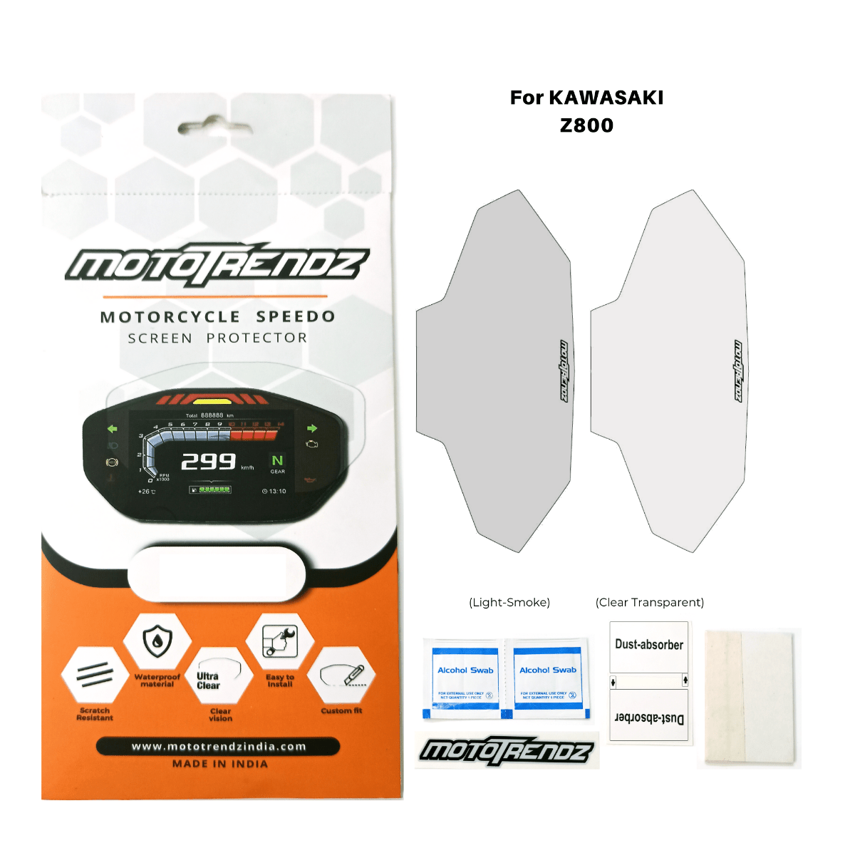 Speedo Screen Protector for Kawasaki Z800 - OutdoorTravelGear.com