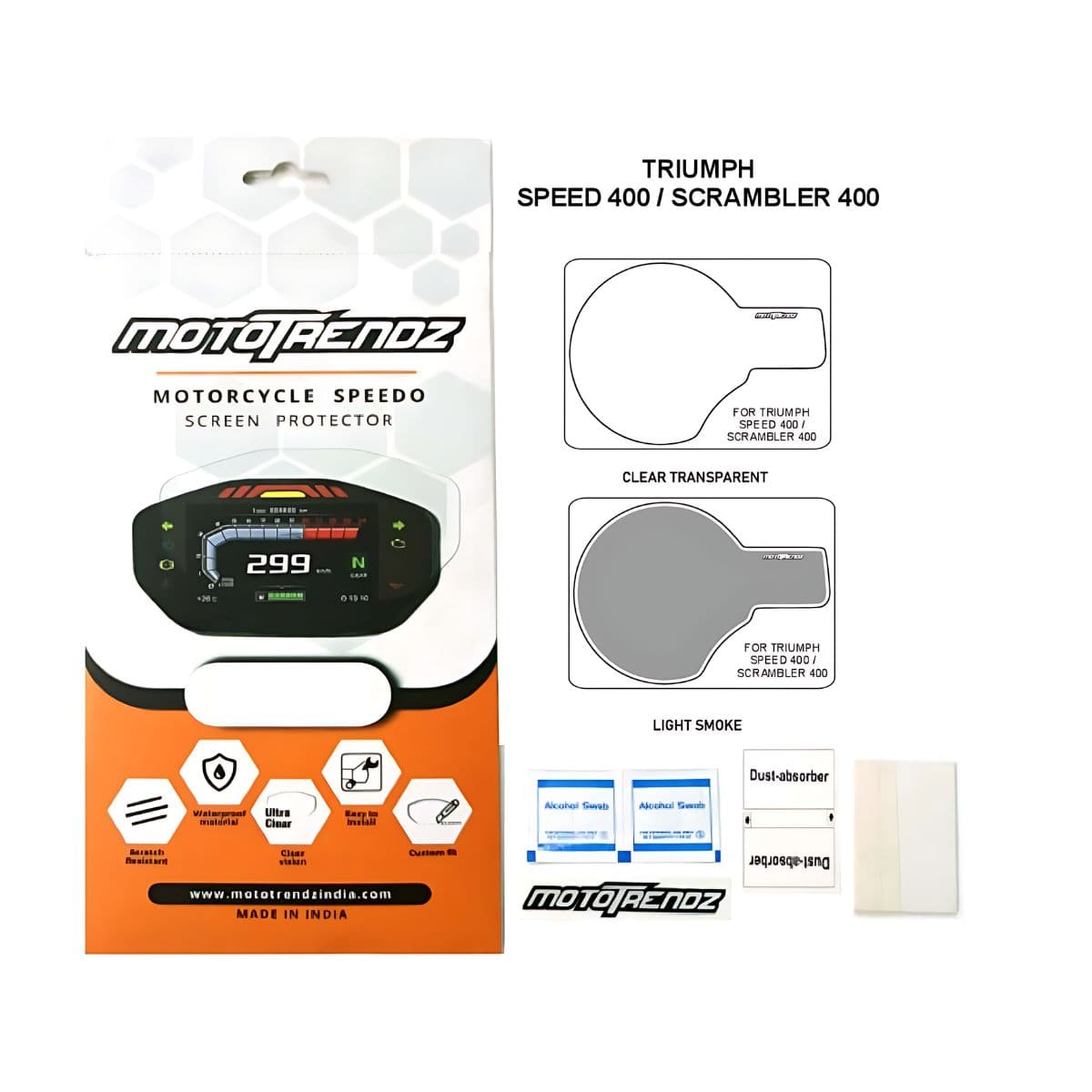 Speedo Screen Protector for Triumph Speed 400 / Scrambler 400 - OutdoorTravelGear.com