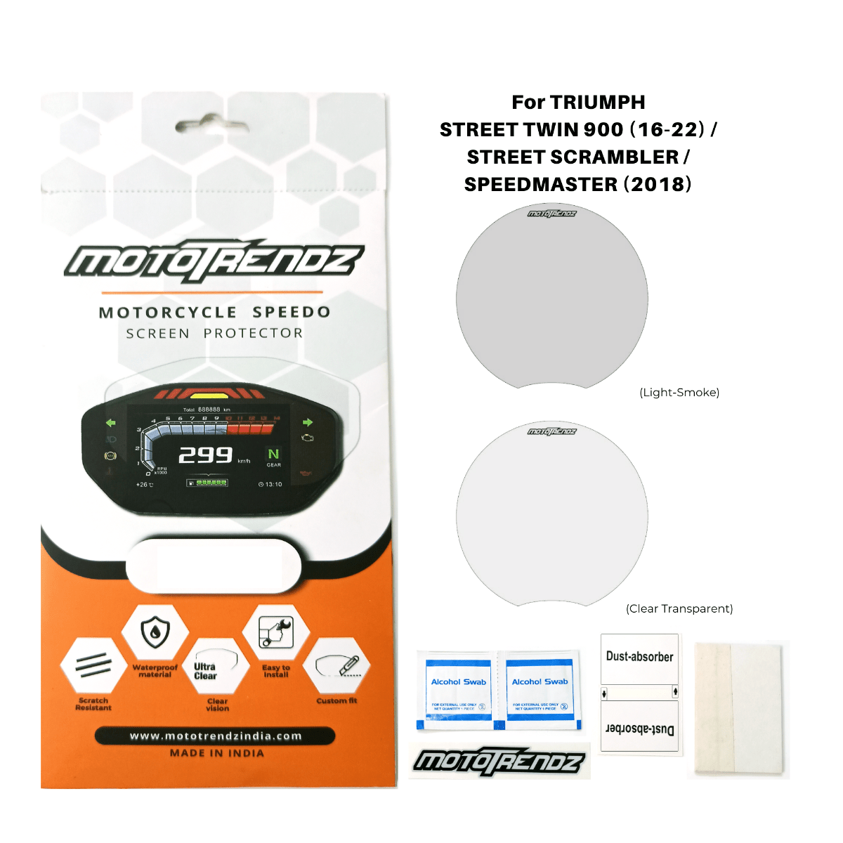 Speedo Screen Protector for Triumph Street Twin/Street Scrambler/Bonneville - OutdoorTravelGear.com