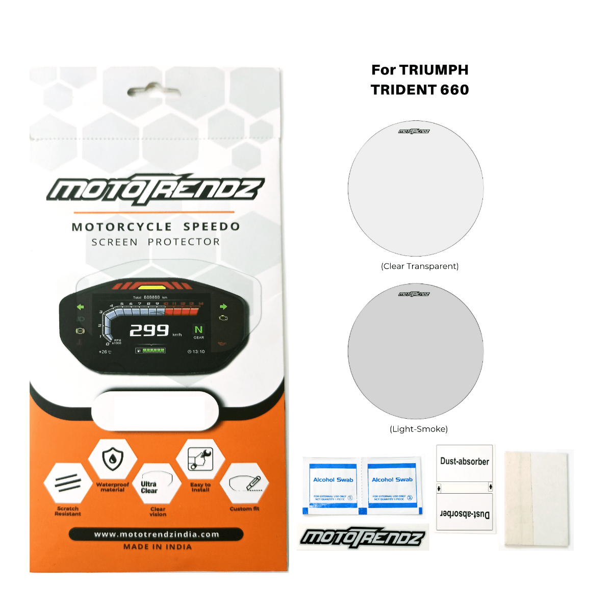 Speedo Screen Protector for Triumph Trident 660 - OutdoorTravelGear.com