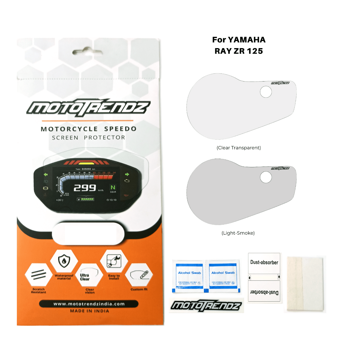 Speedo Screen Protector for Yamaha RayZR 125 - OutdoorTravelGear.com