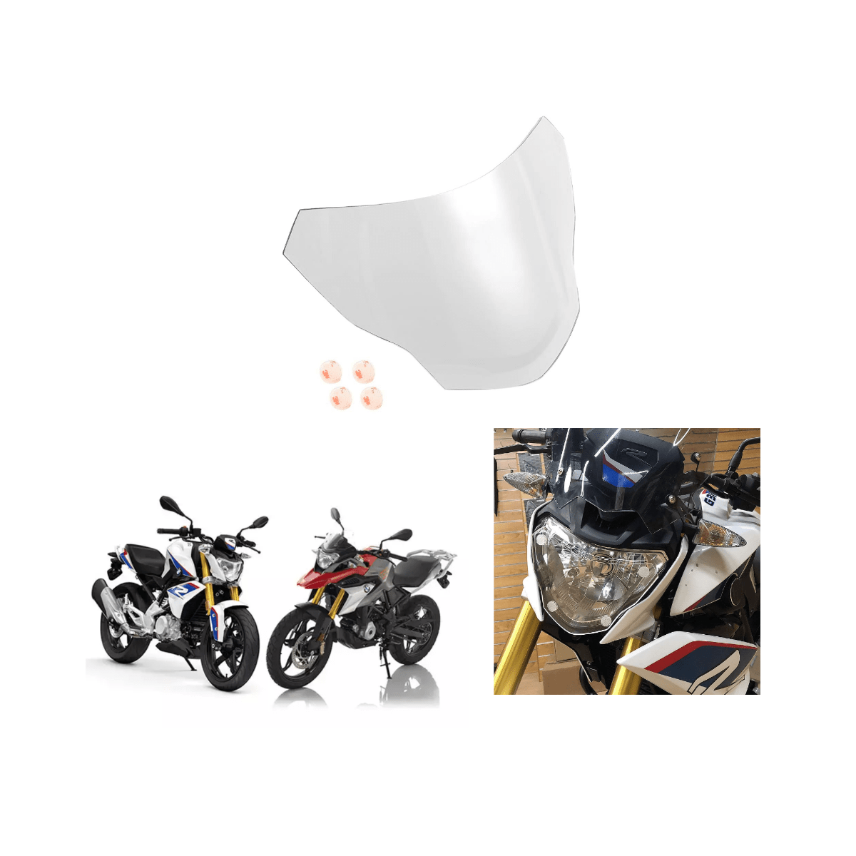 Headlight Screen Protector for BMW G310GS/G310R (BS4) - Generation 1 - OutdoorTravelGear.com