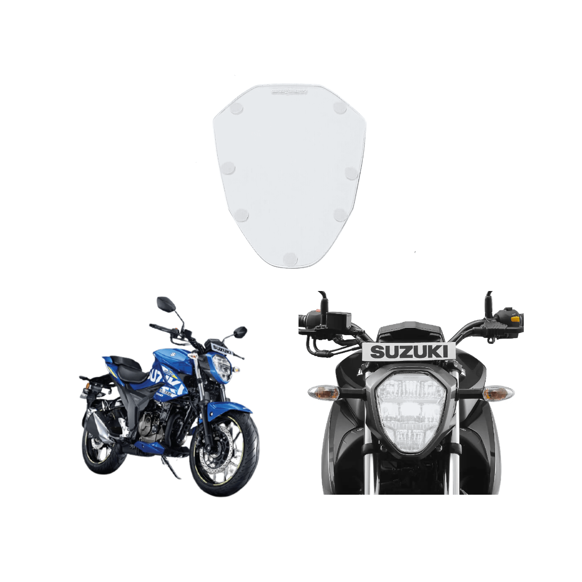 Headlight Screen Protector for Suzuki Gixxer (BS6)/VStrom 250SX - OutdoorTravelGear.com