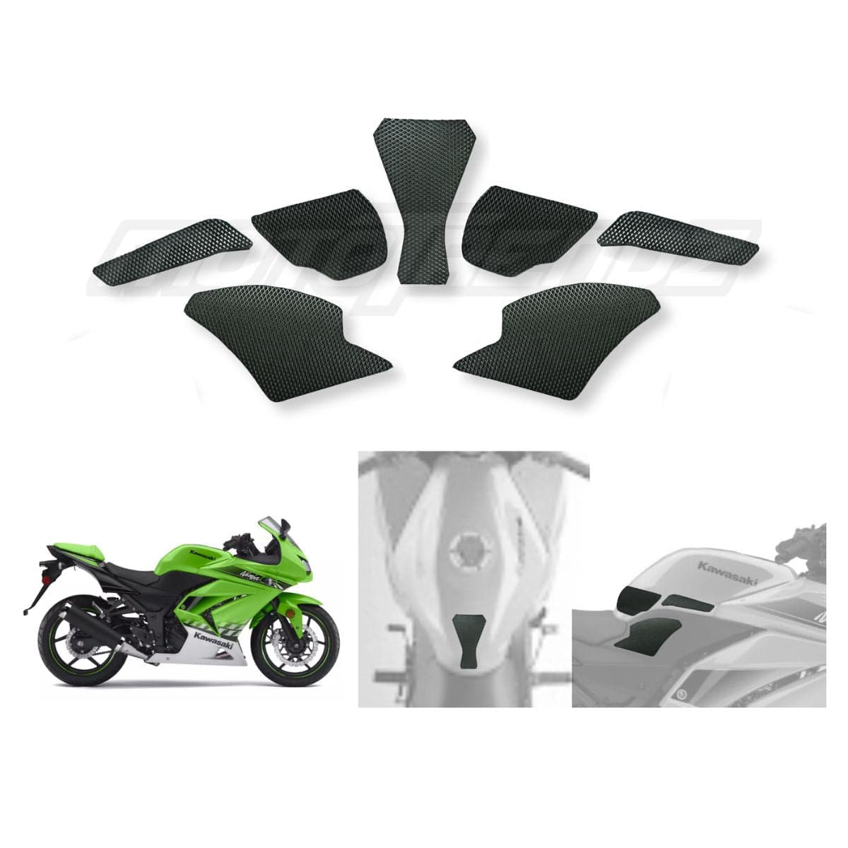 Traction Pads for Kawasaki Ninja 250 R - OutdoorTravelGear.com