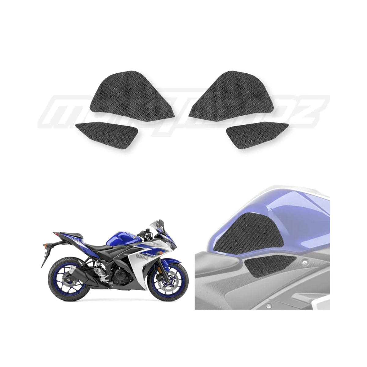 Traction Pads for Yamaha R3 (Old Model) - OutdoorTravelGear.com