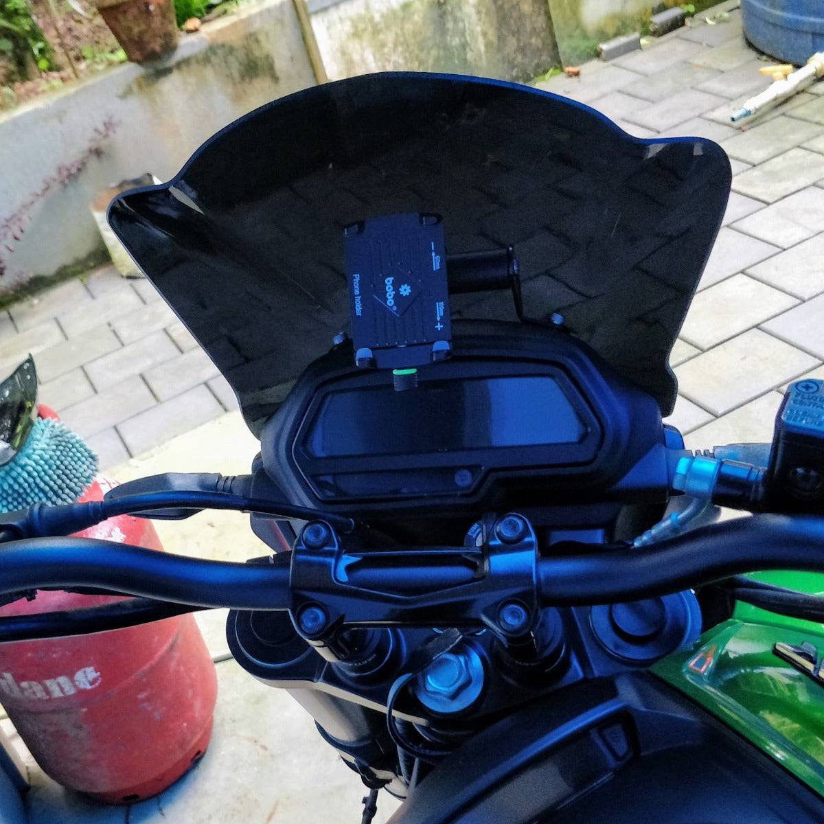 Bajaj Dominar Smartphone Mount Holder (For Bigger Windshields) - OutdoorTravelGear.com