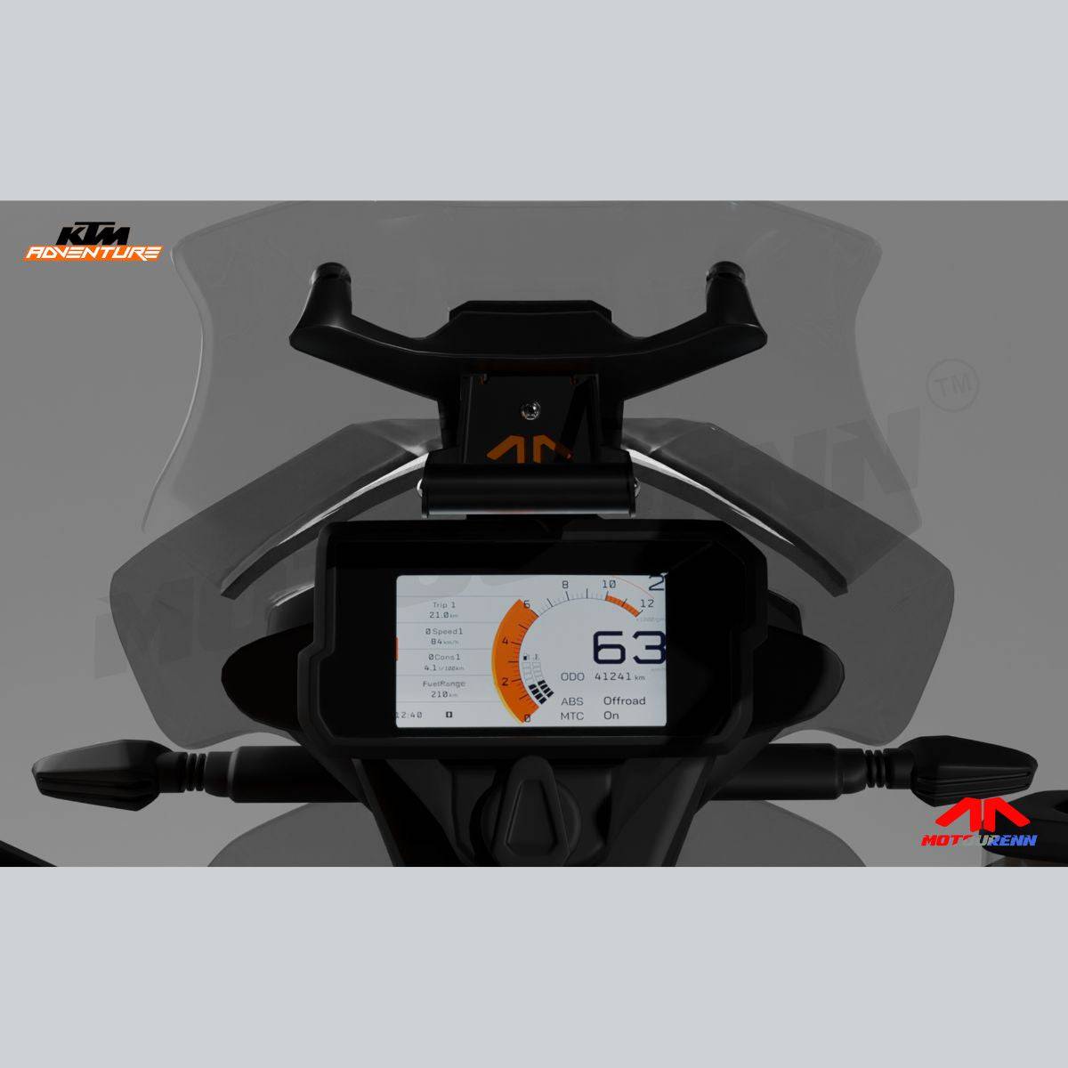 KTM Adventure 250 / 390 / 790 / 890 - GPS / Smartphone Mount Holder - OutdoorTravelGear.com