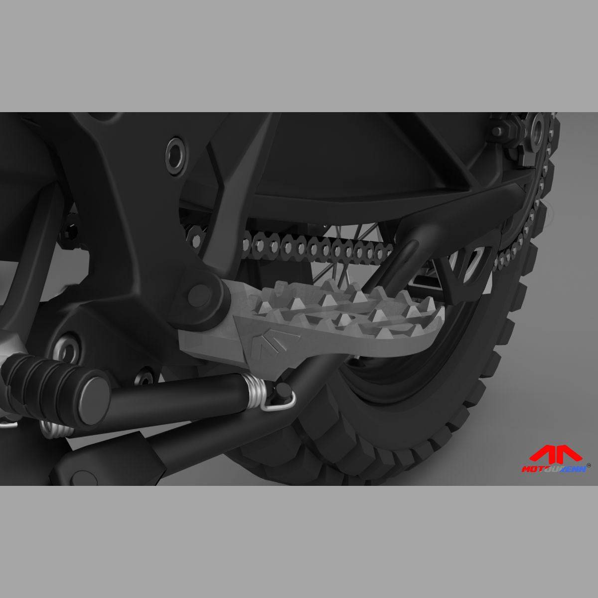 KTM Adventure 390 / 250 Adventurist Premium Adjustable Foot Pegs - OutdoorTravelGear.com