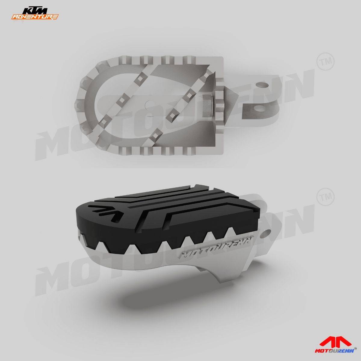 KTM Adventure 390 / 250 Adventurist Premium Adjustable Foot Pegs - OutdoorTravelGear.com