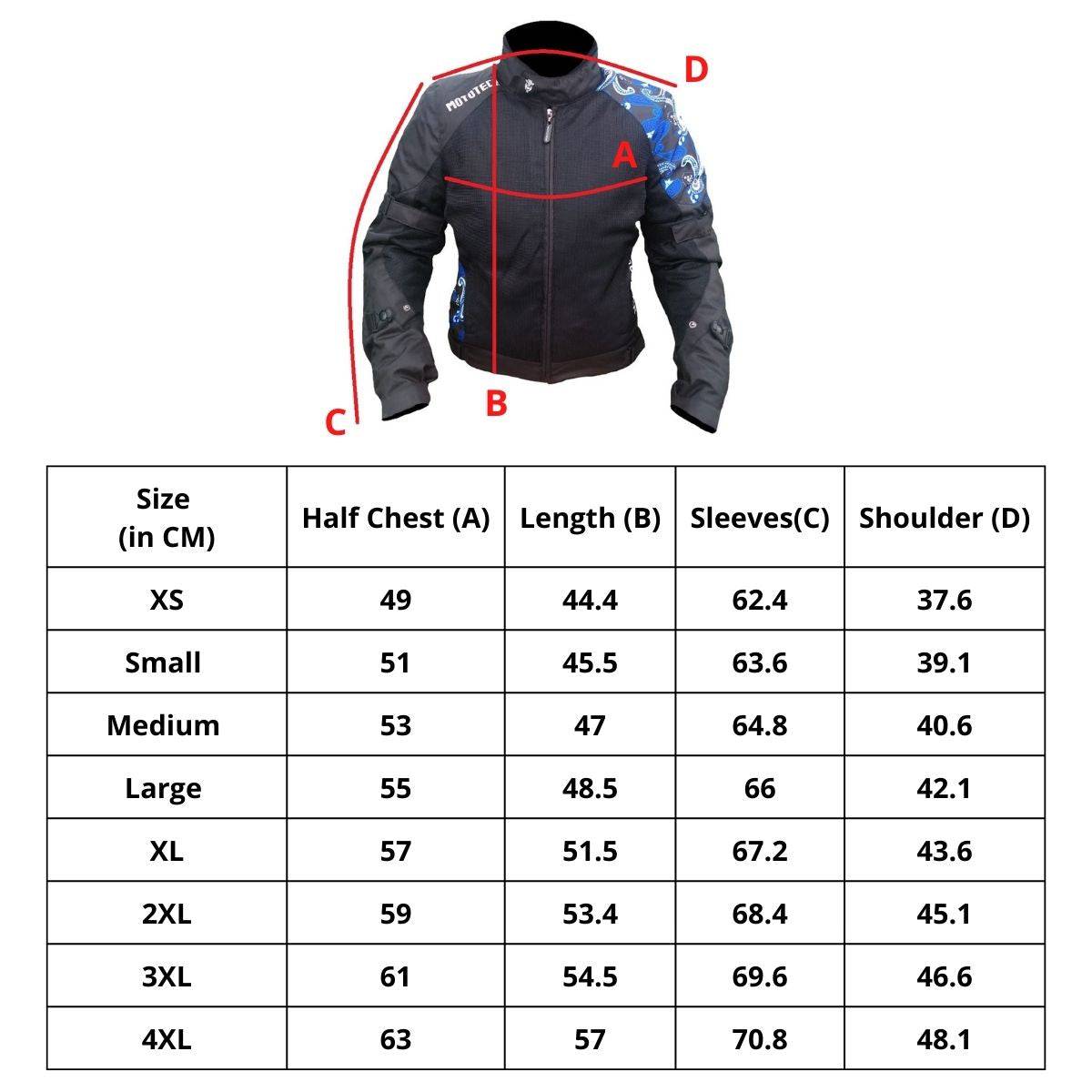 MotoTech Scrambler Air Women's Motorcycle Riding Jacket - Black+Blue - OutdoorTravelGear.com