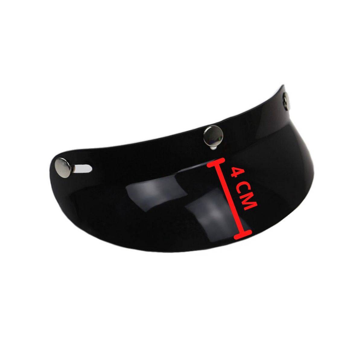 Replacement Visor Peak for Open Face Jet Helmets - Black - OutdoorTravelGear.com