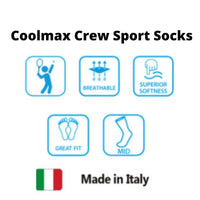 Horizon Socks Coolmax Crew Sport Socks - Pack of 5 - OutdoorTravelGear.com