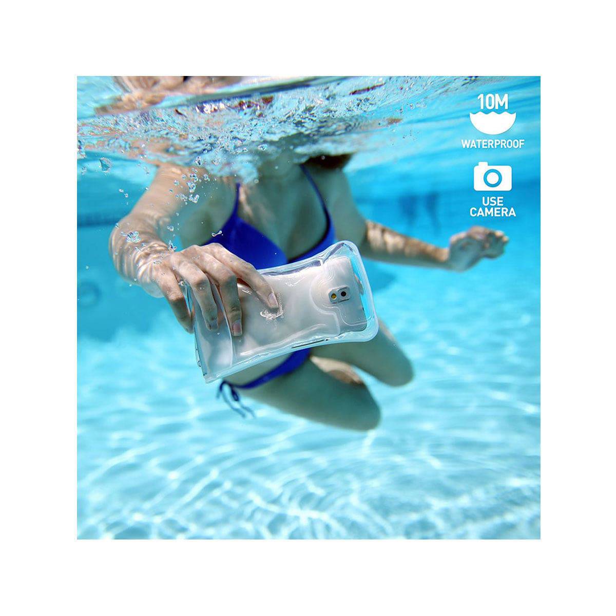 Dicapac Waterproof Phone Case WP-C2 - Fits upto 5.5 inch Screen - OutdoorTravelGear.com