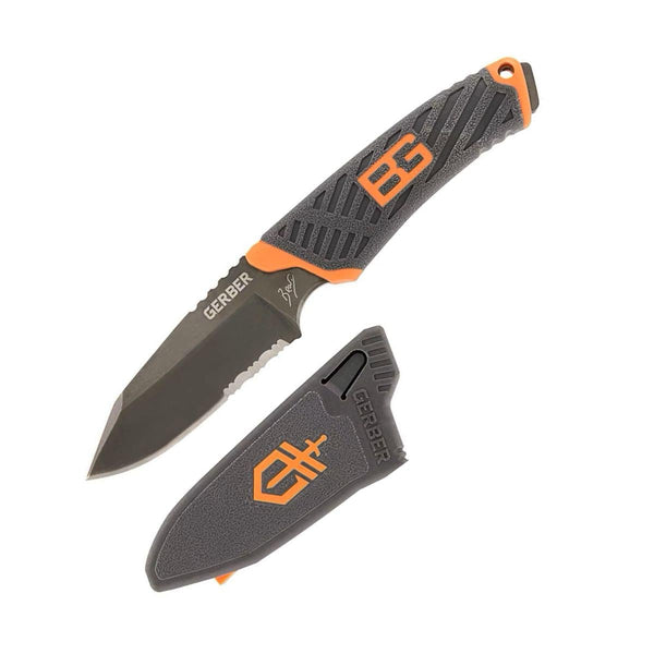 Gerber Gear Bear Grylls Compact Fixed Blade Knife, Survival Torch & Poncho Combo - OutdoorTravelGear.com