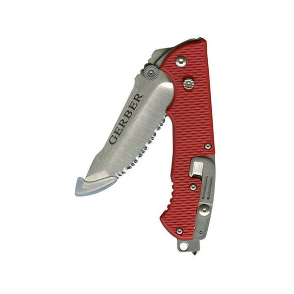 Gerber Gear Hinderer Serrated Edge Rescue Folding Knife - OutdoorTravelGear.com