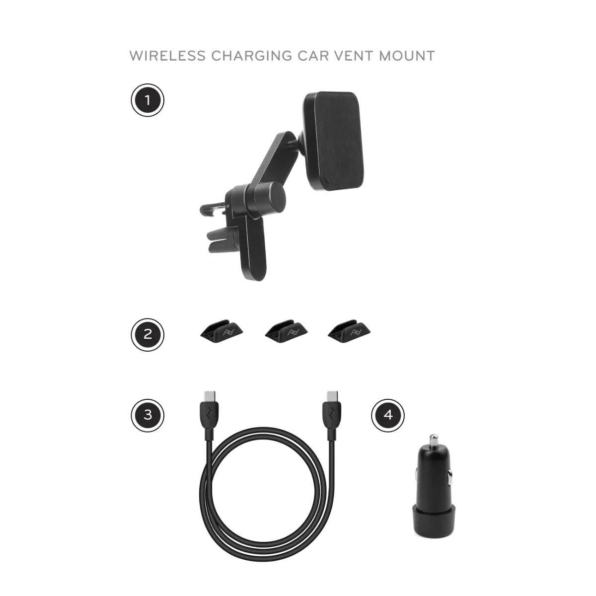 Car Vent Mount - Wireless Charging Model - OutdoorTravelGear.com