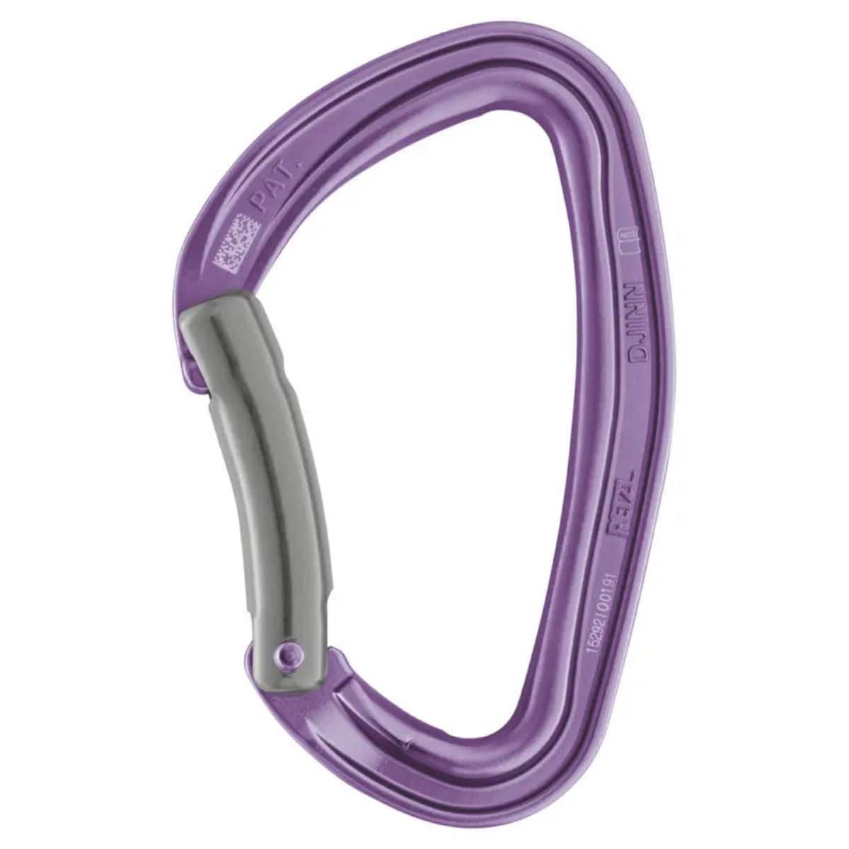 Djinn Bent Gate Carabiner - Violet - OutdoorTravelGear.com