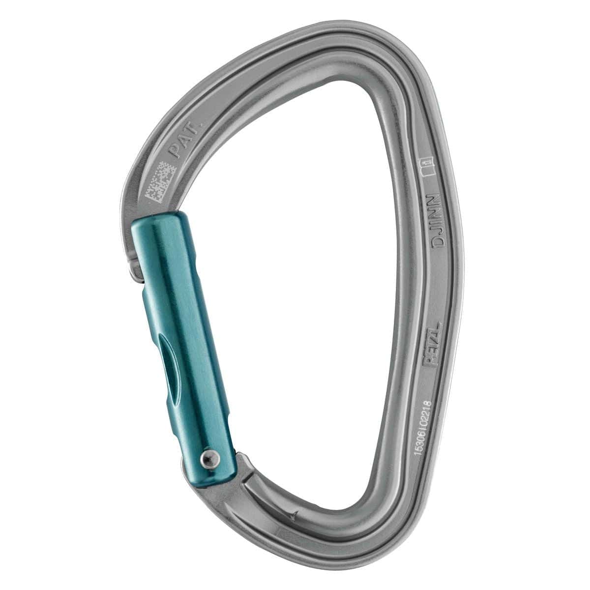 Djinn Straight Gate Carabiner - Grey - OutdoorTravelGear.com