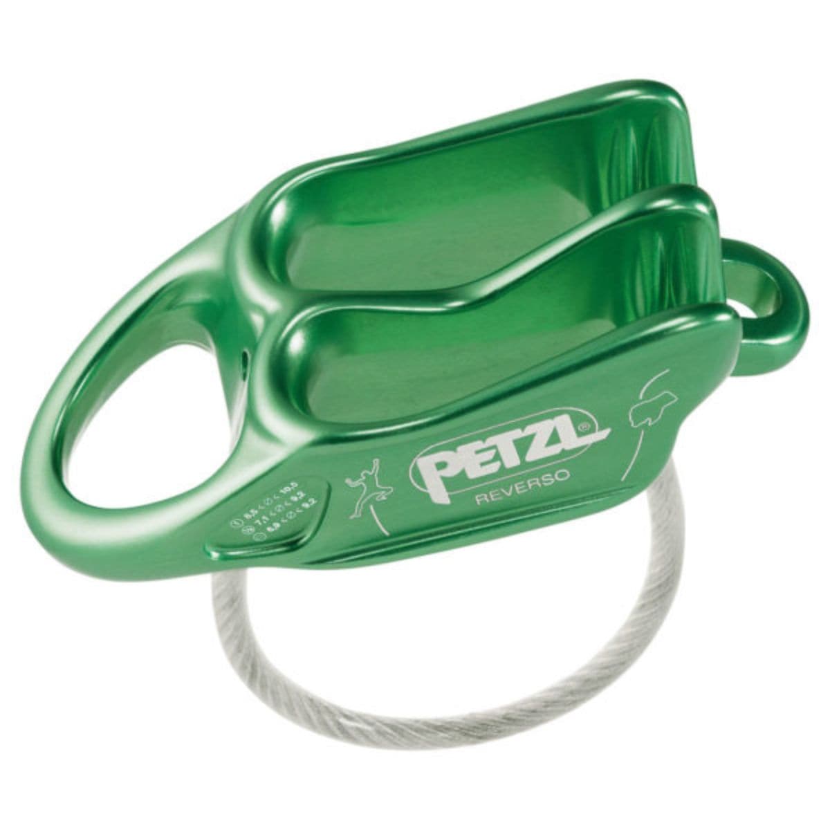 Reverso Belay Device/Descender - Green - OutdoorTravelGear.com