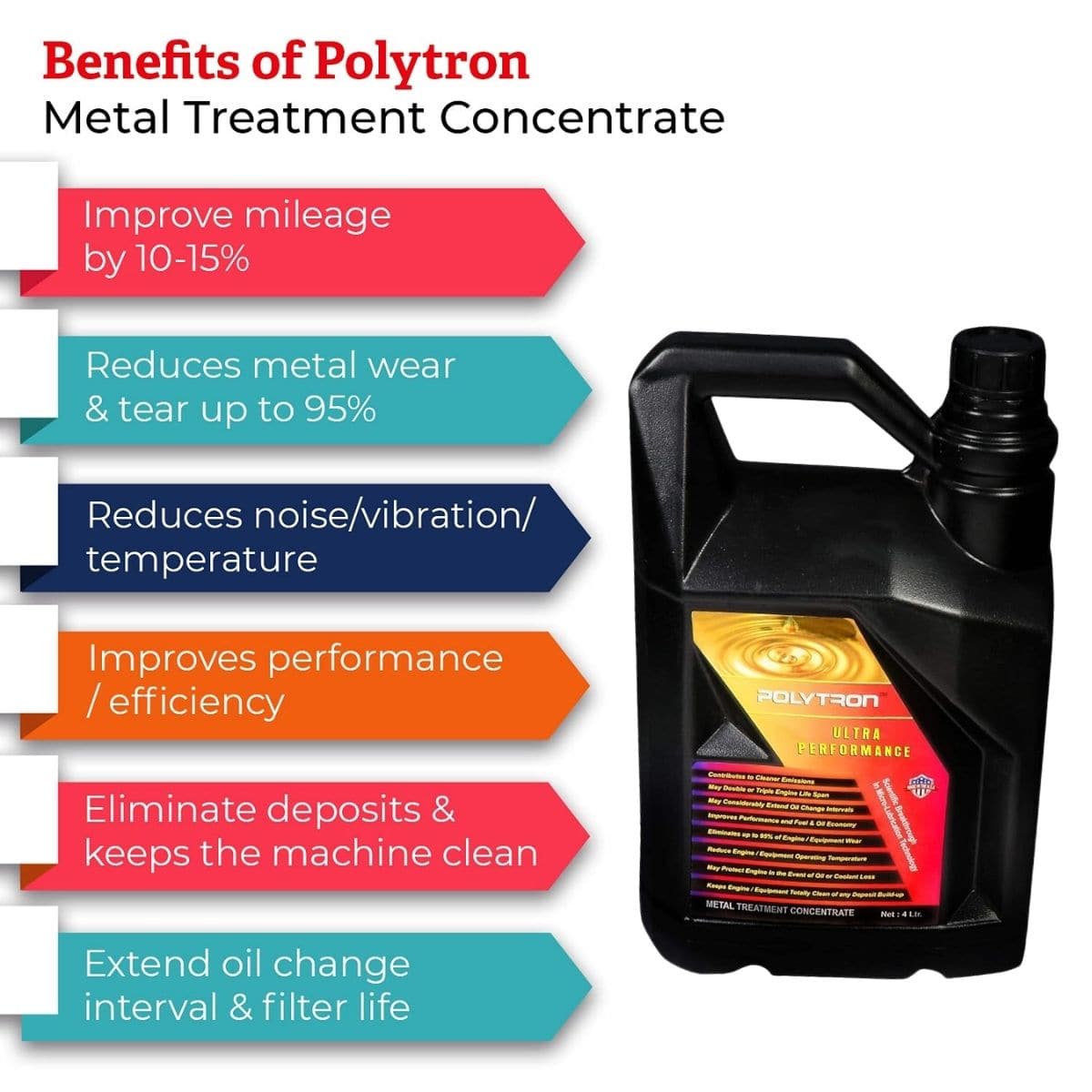 Metal Treatment Concentrate - Engine Oil Additive - Bulk Pack - OutdoorTravelGear.com