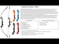 Wasp Re-Curve Bow - ARYS1 - Orange - Archery Equipment 