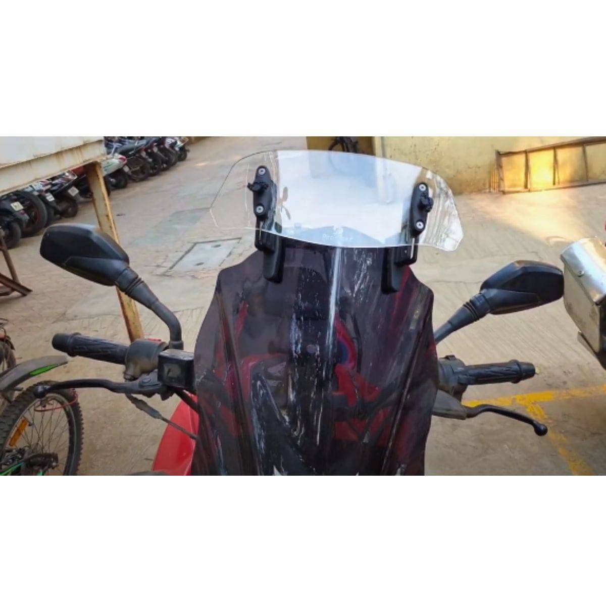 Easy Ride Clip-On Windshield Extender for Bajaj - OutdoorTravelGear.com