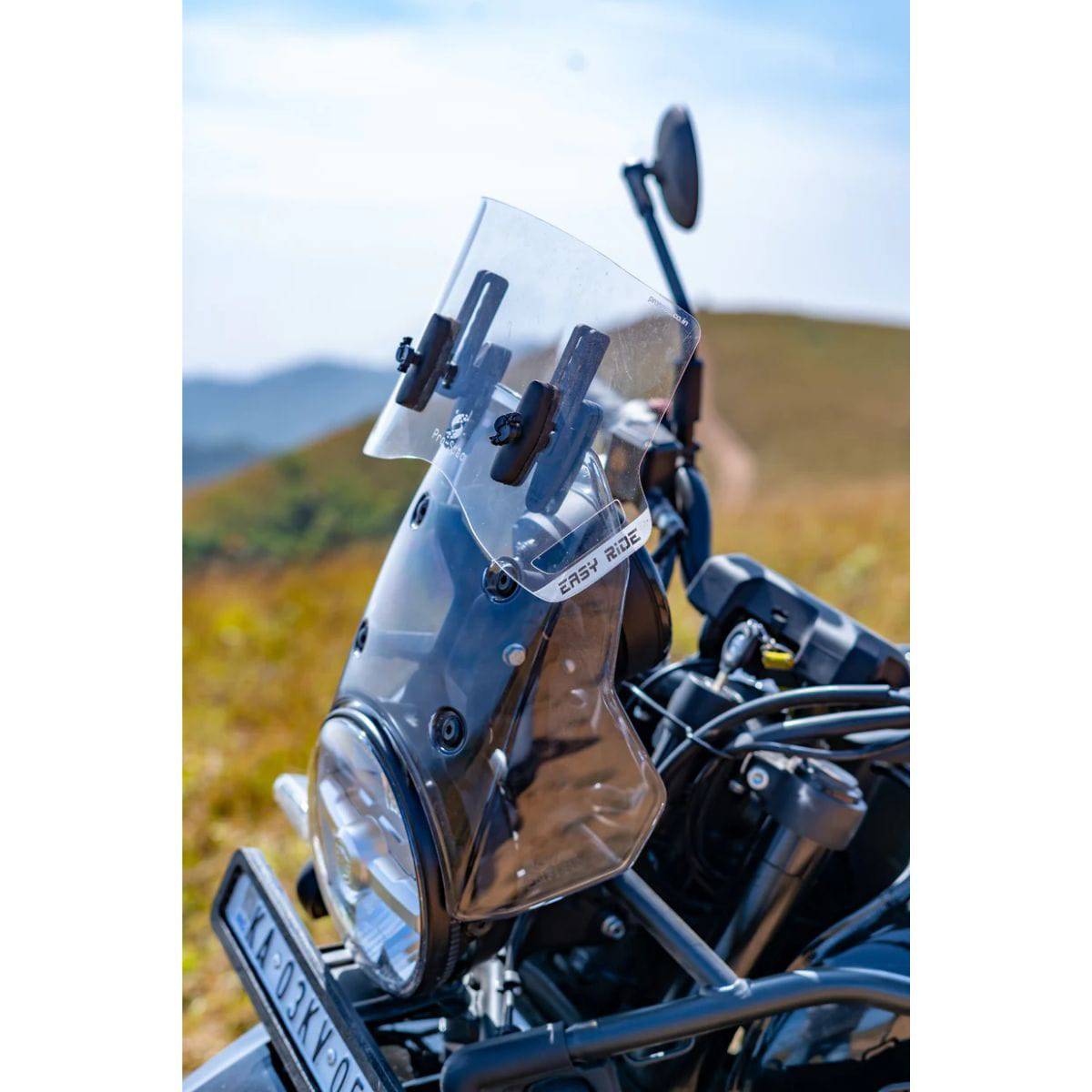 Easy Ride Clip-On Windshield Extender for Royal Enfield Himalayan 450 - OutdoorTravelGear.com