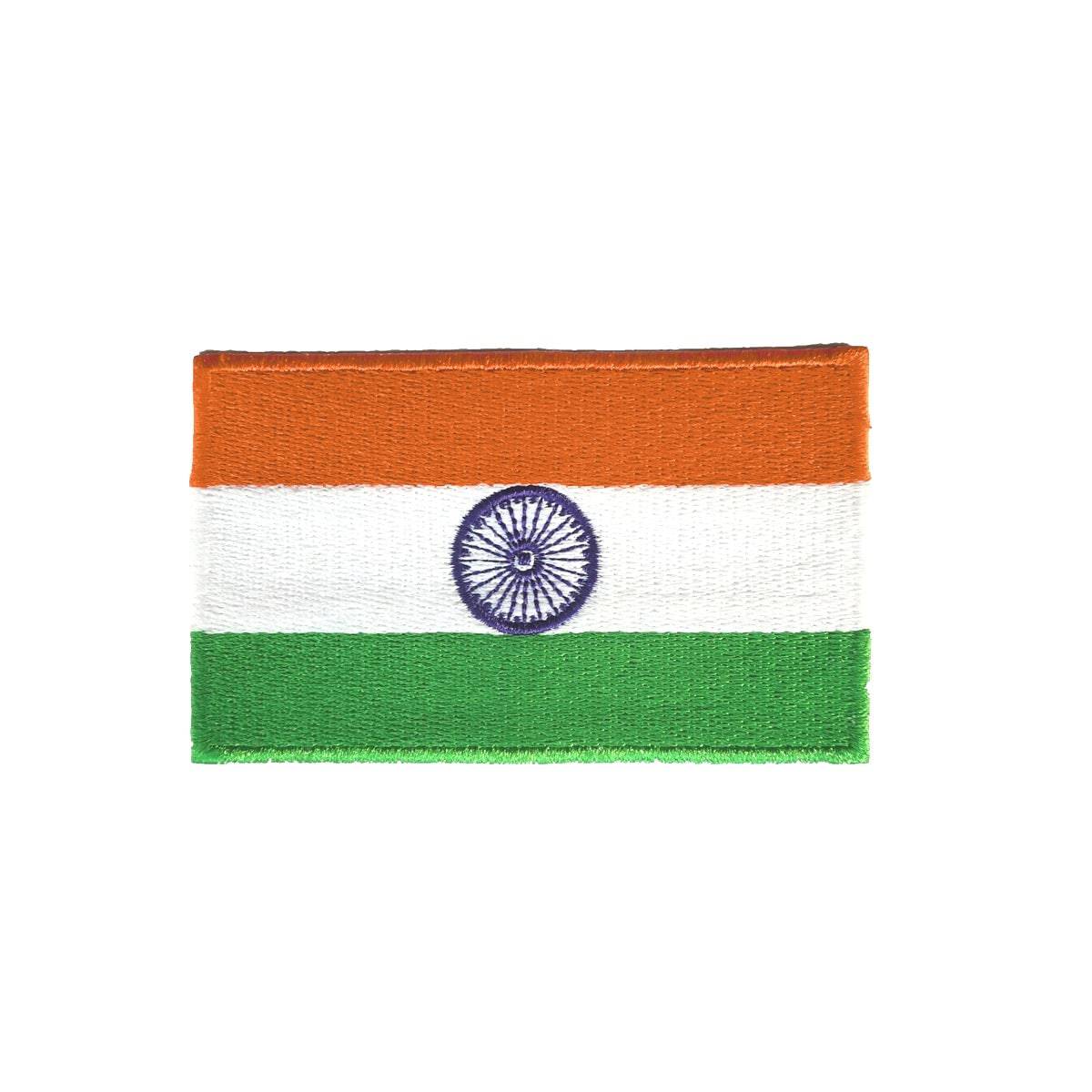 India Flag Patch - Embroidered Tricolour Flag of Bharat - OutdoorTravelGear.com