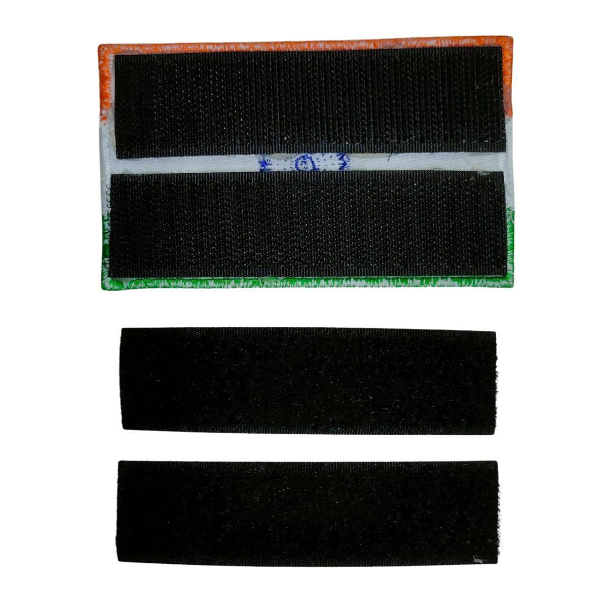 India Flag Patch - Embroidered Tricolour Flag of Bharat - with Velcro - OutdoorTravelGear.com