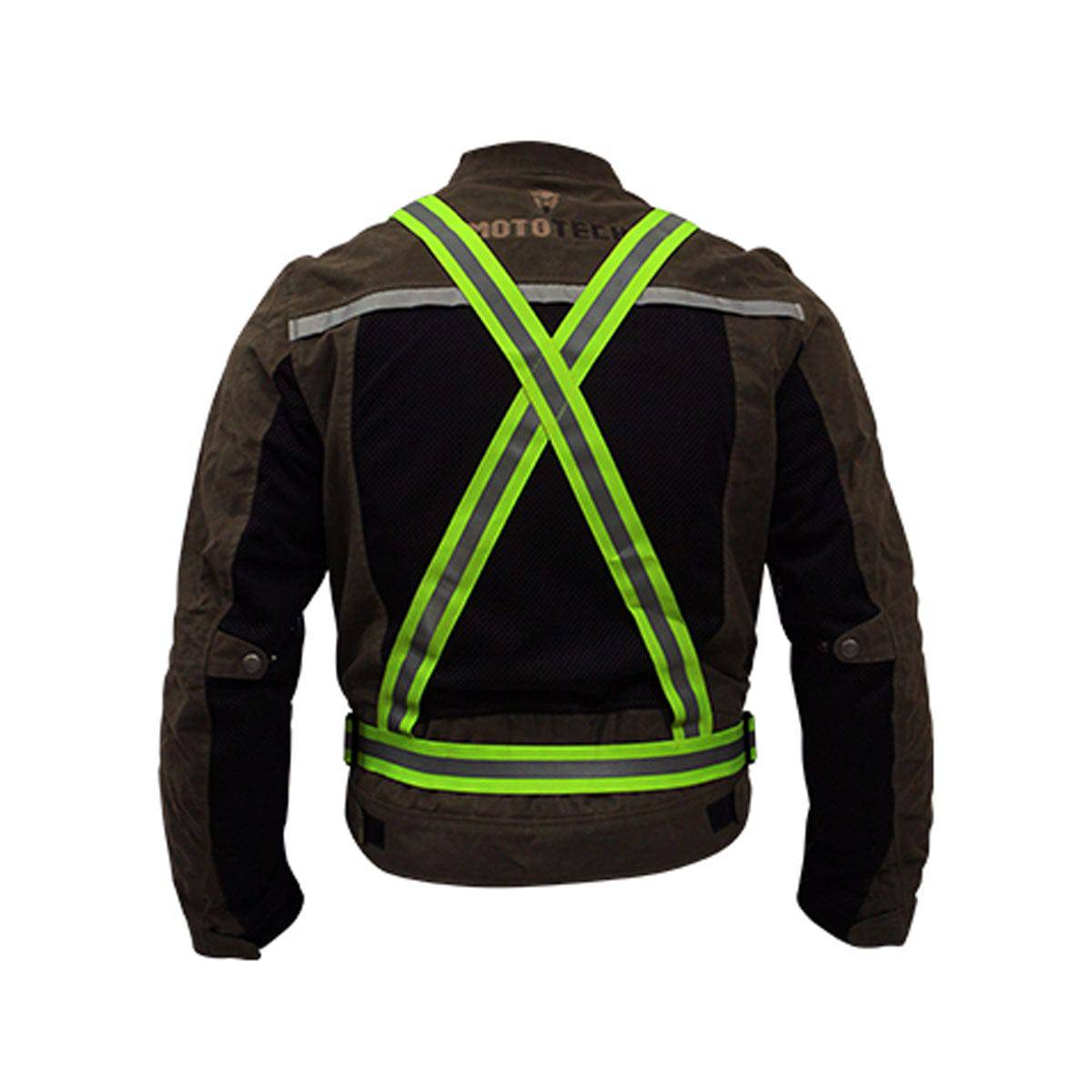 Flash Hi Viz Reflective Suspenders - Fluo Green - OutdoorTravelGear.com