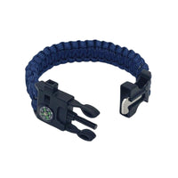 Paracord Multi-functional 5 in 1 Survival Bracelet - Blue - OutdoorTravelGear.com